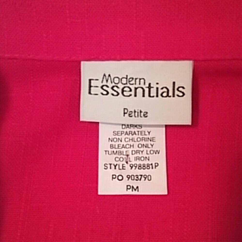 Modern Essentials Women Lightweight Red Blazer | Petite Medium - Picture 6 of 6
